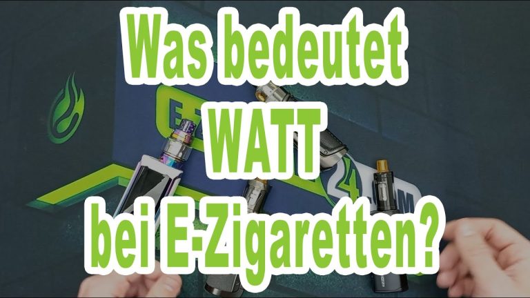 Optimale Leistungseinstellungen für E-Zigaretten